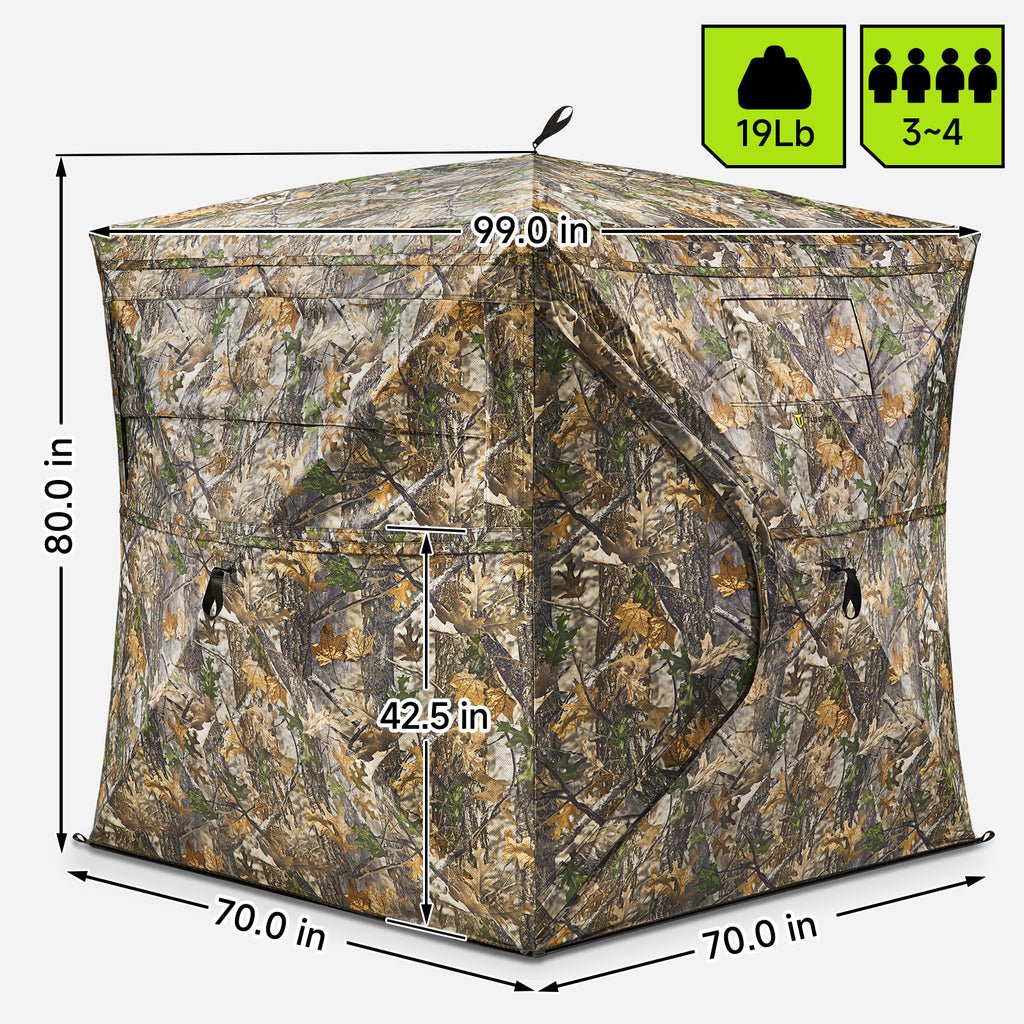V, 3-4 Person Blind (150D) & 700Y Rangefinder