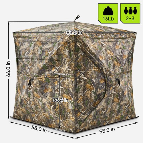 V,{2-3 Person PRO Blind & Chair?150D}